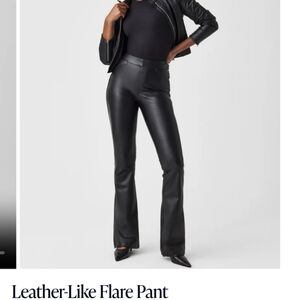 Spanx Leather like flare pant